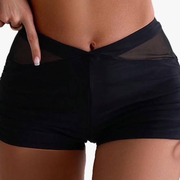 Swim Shorts Black with Mesh Inserts at Waist S Board Shorts - Picture 1 of 10